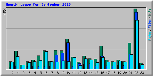 Hourly usage for September 2026